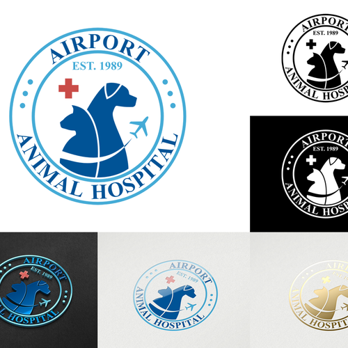 Create the next logo for Airport Animal Hospital Design by TwoStarsDesign