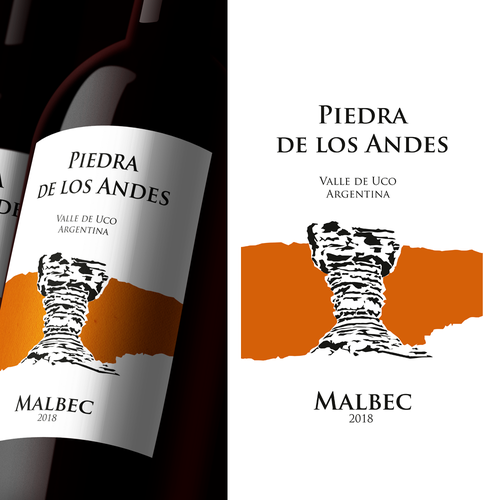 Malbec Wine Label for an Argentinian Winery Design by Phil Anderson®