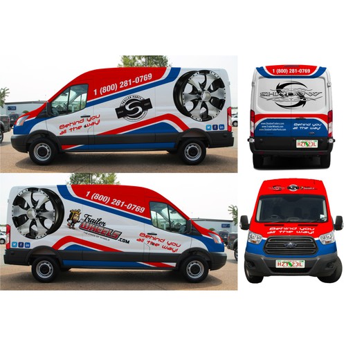 All Over Ford Transit Cargo Extended Wheel Base, High Roof, Van Wrap Design-ontwerp door TANSA ART