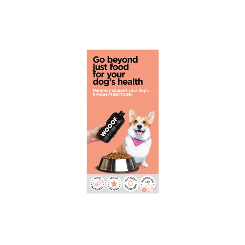 WOOOF Dog Multivitamin banner ads Design by redsonya