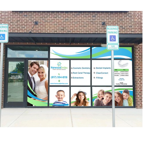 Dental office Window Signage Design Signage contest
