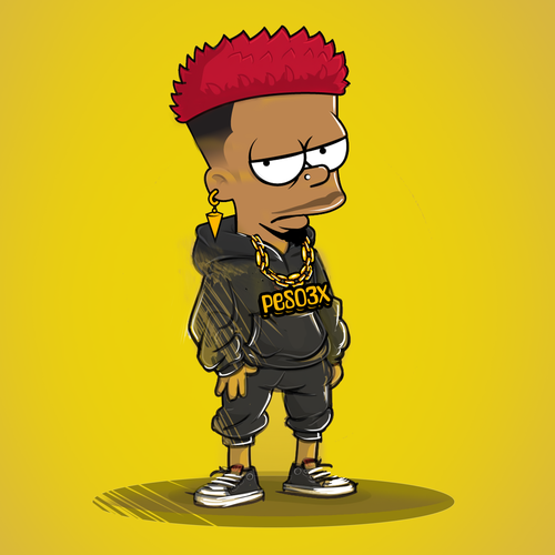 Simpsons character design Réalisé par Zackmoore