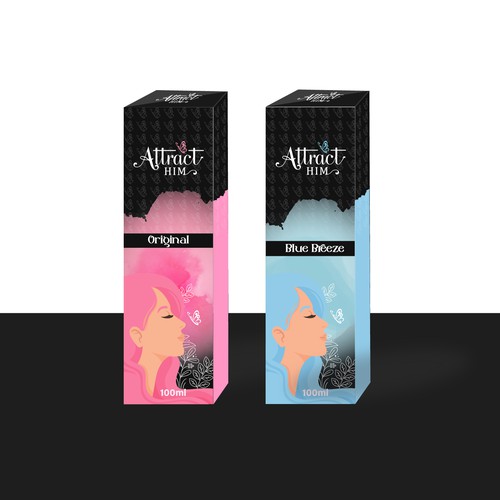 Design Perfume Box and Label for "Attract Him" scent to appeal to women Design by chinmoydesigns