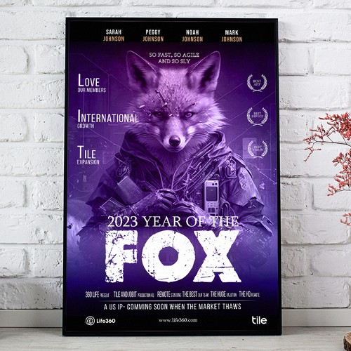 Life360 2023 Year of the Fox Poster Design by Sketch Media™