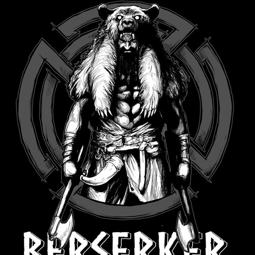 Create the design for the "Berserker" t-shirt Diseño de jollyfatman