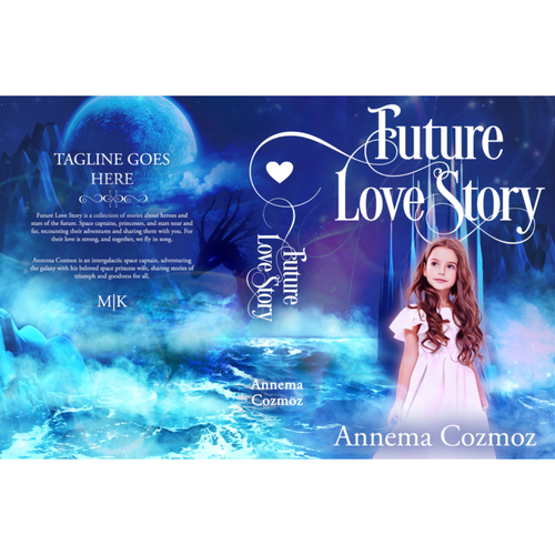 Children's Sci-fi Love Story Book Cover Contest! Space Captains and Princesses. Future Love Story! Design by astreencre