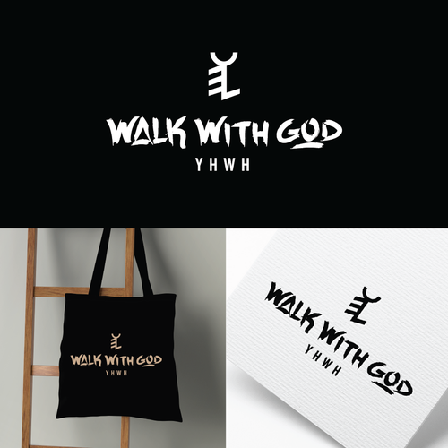 Walk With God Minimalist Luxury Logo for a Modern Faith & Fashion Brand Design by LOGStudio