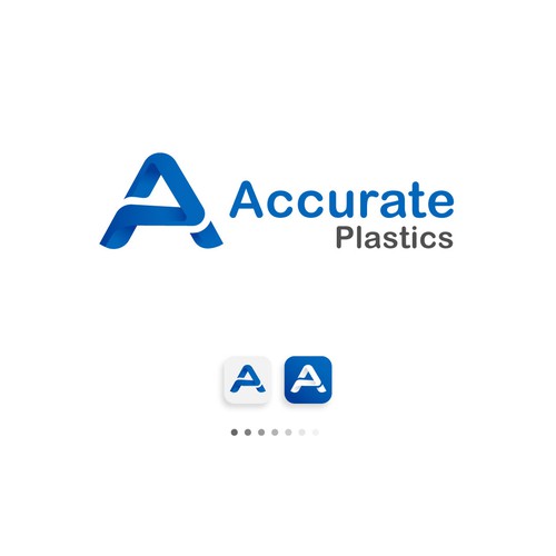 Classic masculine logo for plastic manufacturer - Accurate Plastics Design by Wijaya.Hendra