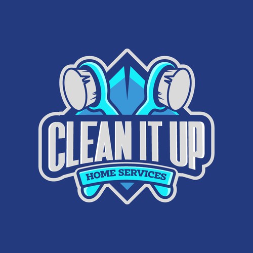 Bold eye catching logo for cleaning business Design by Carlos Arriaga