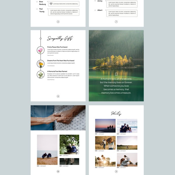 Design by Munir_ titled "Memorial Book Template"