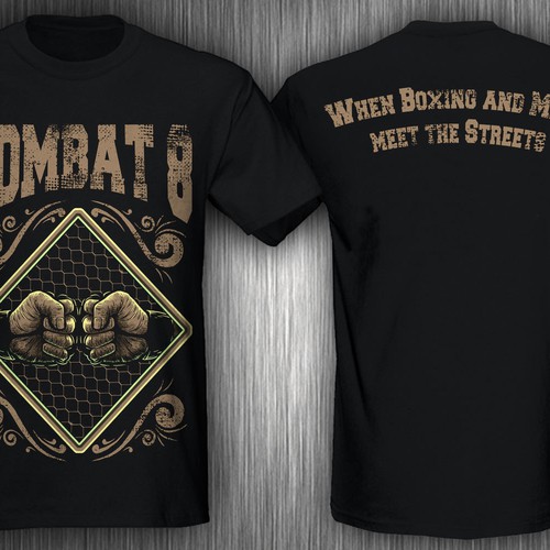 Create the next t-shirt design for COMBAT 8 Diseño de jabstraight