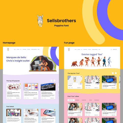 modern redesign for fun technical blog site Design by Xbeezi