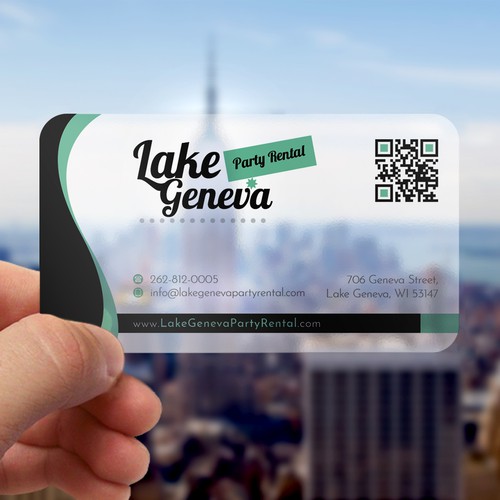 Party Rental Business Card Réalisé par Upwork