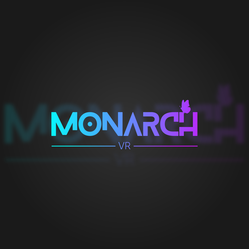 Design a fun, modern logo for a VR game featuring the Monarch Butterfly Design von Kris1923