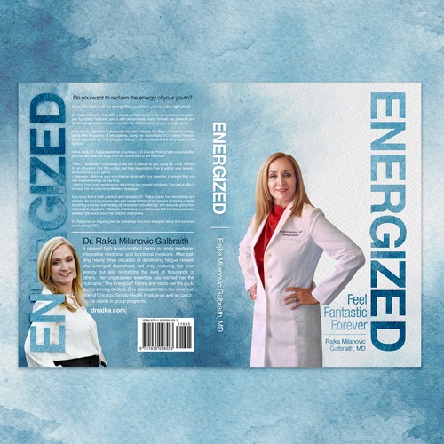 Design a New York Times Bestseller E-book and book cover for my book: Energized Design by Wizdizz