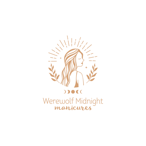 99d: Werewolf Midnight Manicures logo Design by Dessi