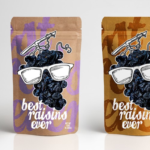 Best Raisins Ever - package design for PREMIUM raisins-ontwerp door Chupavi