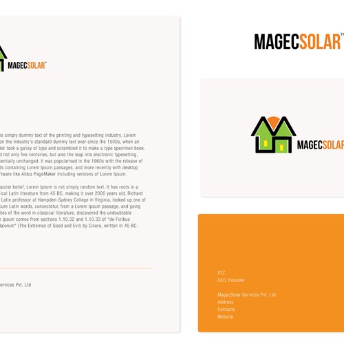 logo for Magec Solar  Design by Sano_mv