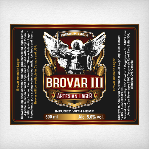 A Can of Beer infused with goodness needs a label Design by DataDesign99d