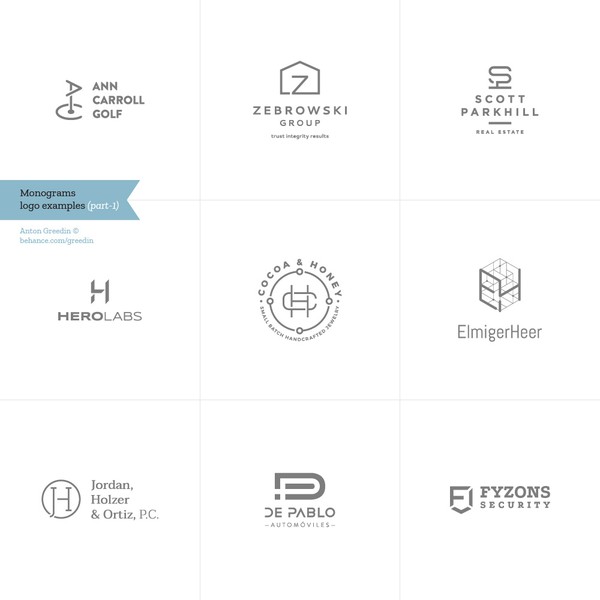 Monograms logo examples