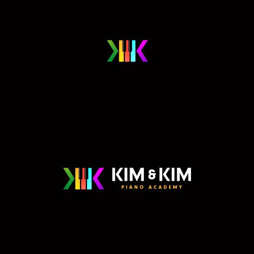 Logo to appeal adult piano students for online piano school called Kim & Kim Piano Academy Design by Matt *