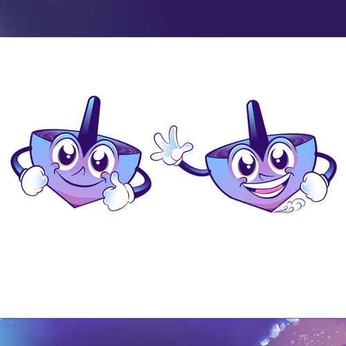 Spintop blockchain gaming platform MASCOT design Design by alessiovelaz