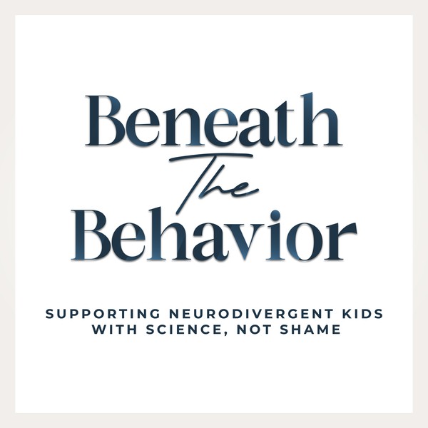 Podcast cover design for Beneath the behaviour.