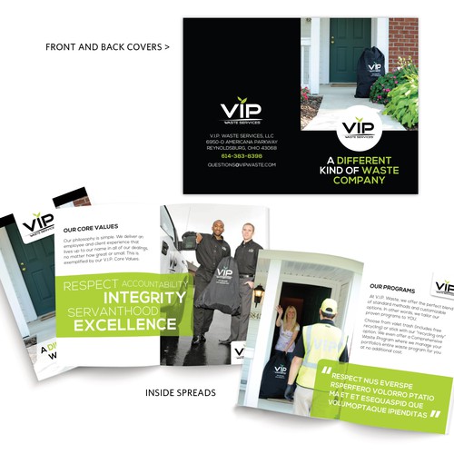 Simple Booklet for Unique Waste Company.-ontwerp door designer_sarah