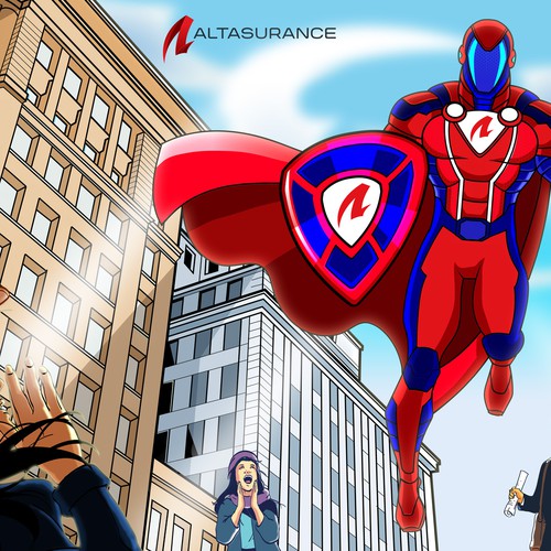 Design an Awesome Superhero Mascot for Insurance Firm Design by harwi studio