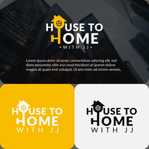 "House to Home with JJ" REAL ESTATE AGENT LOGO!! Design by Farjana_Shila