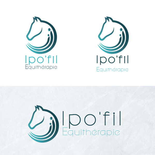 Design by wigrafix titled "Ipo'fil Equitherapie - Logo"