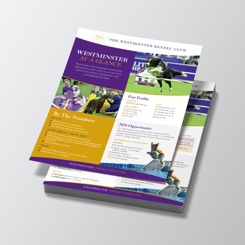 Diseño de Design a Highlight Sheet for the iconic Westminster Kennel Club Dog Show! de Jordon