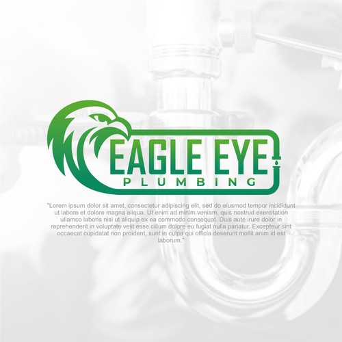 Eye catching and very marketable logo for plumbing company. The company name is Eagle Eye Plumbing Design by ElVano_Eiji ✔