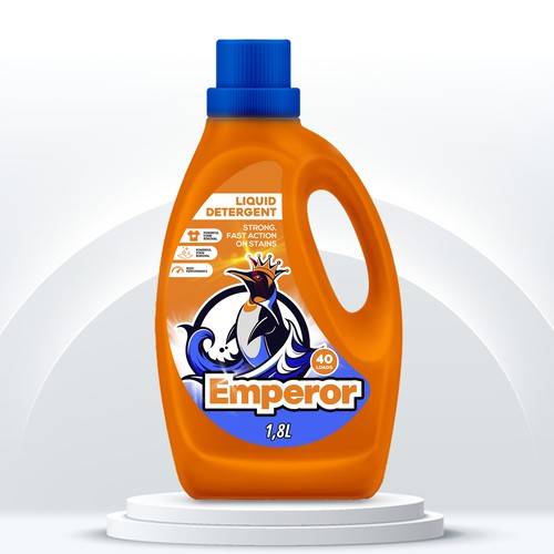 Label design for liquid detergent brand Design by Marcio Berdu