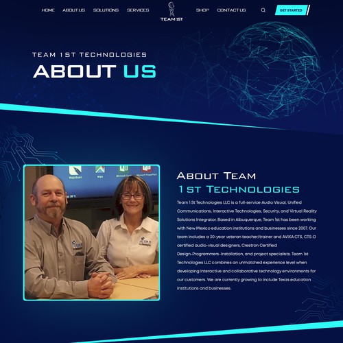 Technology Solutions Provider Website Design Framework Design by Adventix