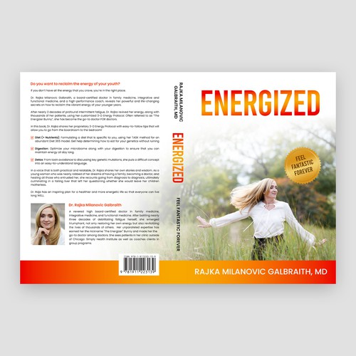 Design a New York Times Bestseller E-book and book cover for my book: Energized Réalisé par ⚡️Cre8iveMind⚡️