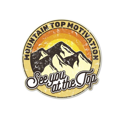 "Mountain Top Motivation t shirt" Camisa vencedor