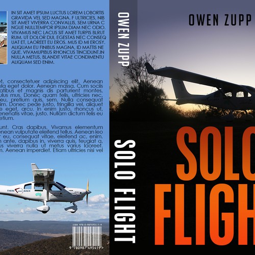 Solo Flight. Design an awesome book cover that captures the adventure of flight. Design by PRINCY103