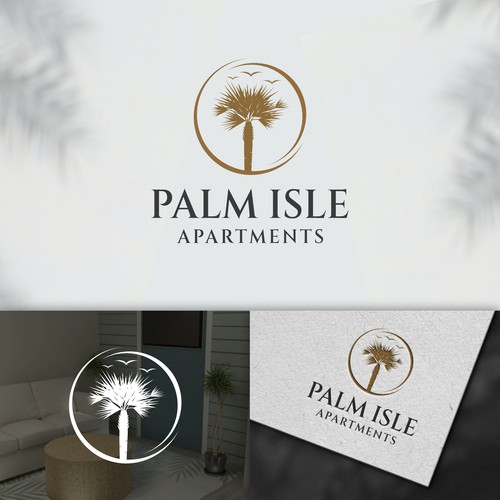 Rebrand/Redesign the logo for Palm Isle Apartments!! Design by Rav Astra