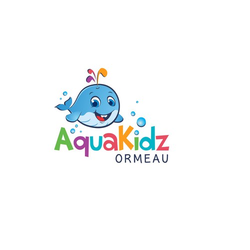 Learn to swim for 3 month olds up to squad level swimming. Focus on fun and young children/babies Design von meryofttheangels77