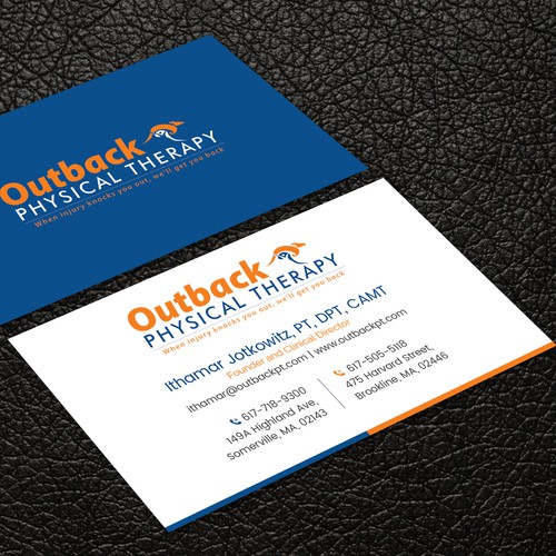 Business card for 2 clinic physical therapy office Design by ™SF_Design™