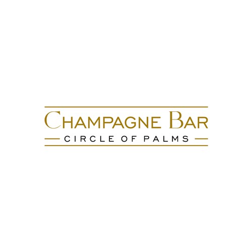 Luxury and modern Champagne Bar logo Design by Gustyjoe