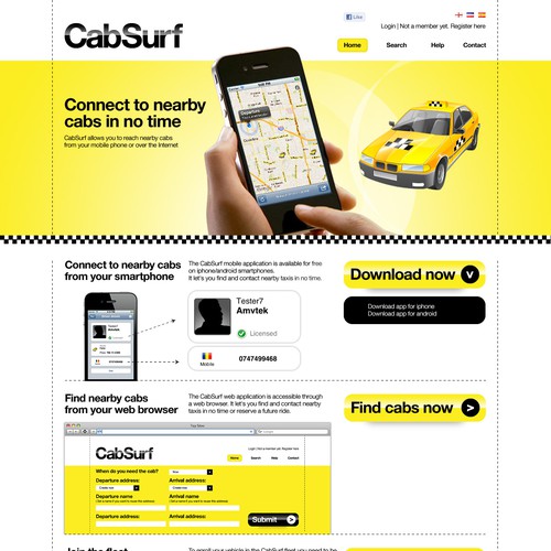 Design di Online Taxi reservation service needs outstanding design di elasticplastic