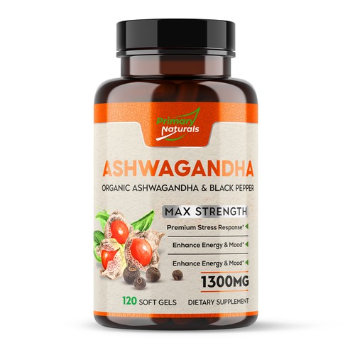 Design Primary Naturals Needs a Supplement Label Designed - Ashwagandha por ✝DeSiGnEr✝JOHN