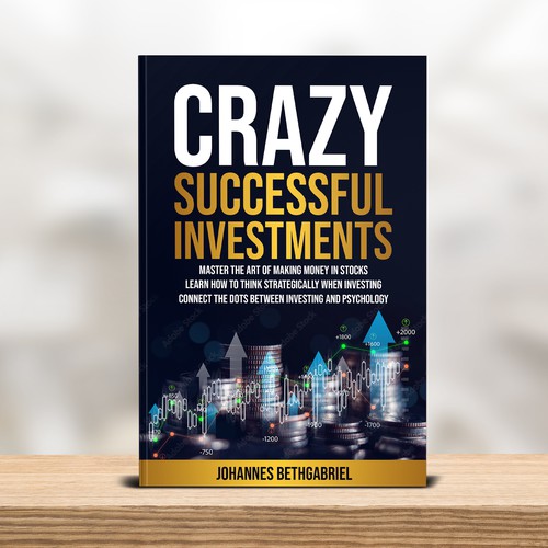 Powerful Book Cover for an Investing book that helps to Build Wealth in the Stock Market Design by T.Primada