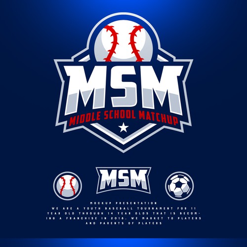 Youth baseball tournament logo, Logo design contest