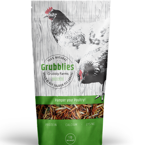 Awesome package needed for pet chicken treats! Design by markomavric