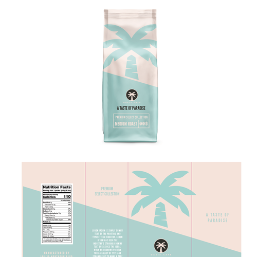 OASIS CAFE COFFEE BEAN PACKAGING DESIGN Design by VoiceDesign
