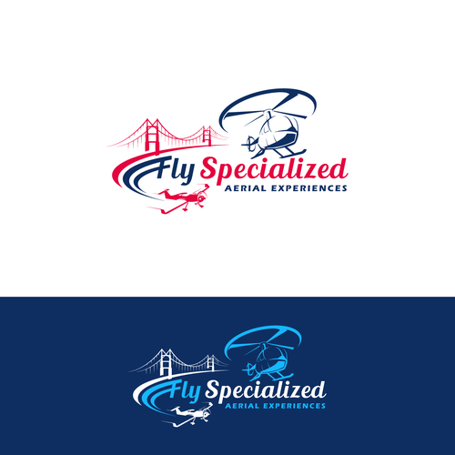 Helicopter | Aviation Company logo for flight experiences Design by Walco