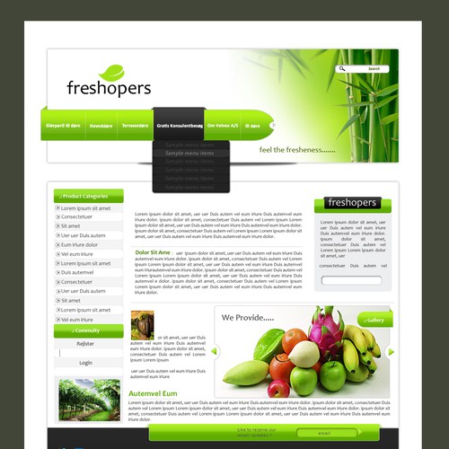 1-3 Page Website Template Design von extremebase
